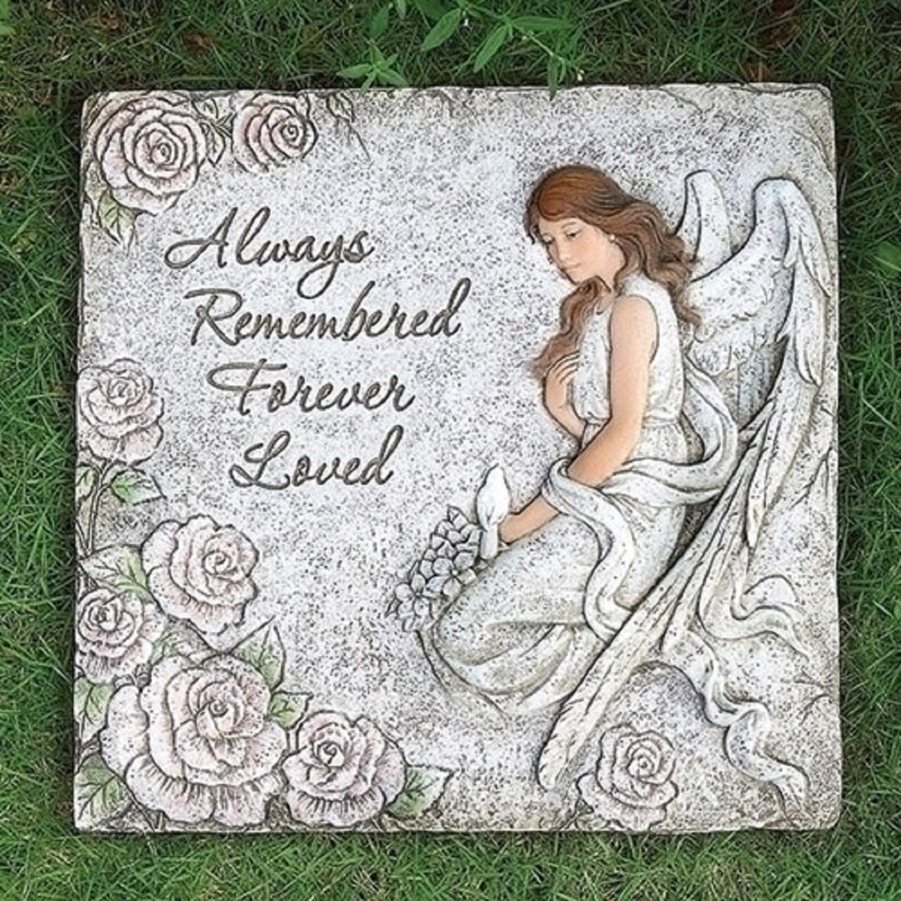 Roman Memorial Angel Stepping Stone 11.25" #602095 Free Shipping